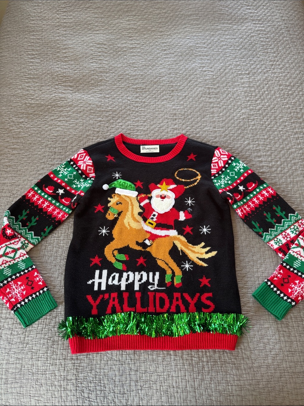 No Boundaries Ugly Christmas Holidays Sweater
